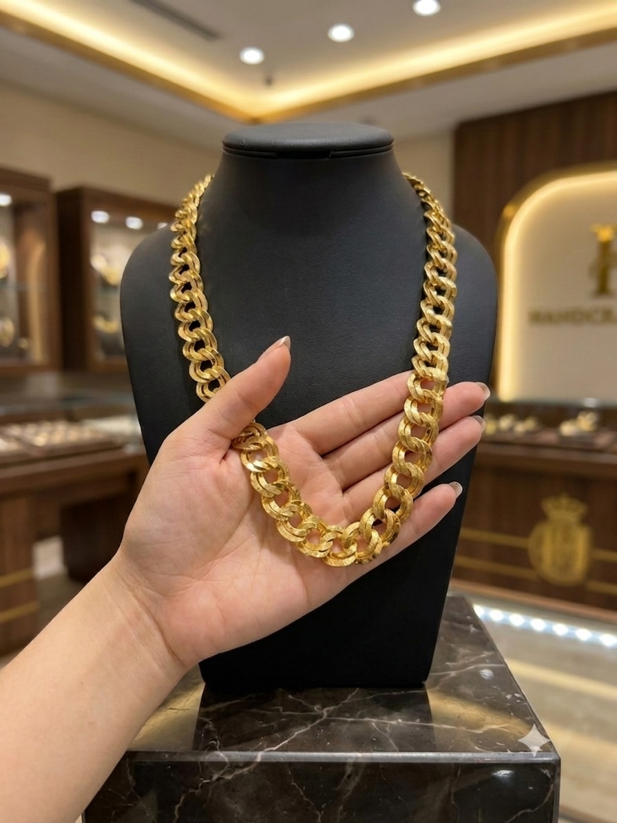 Gold  Plated Cuban Link Chain