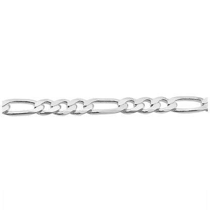 Chaîne figaro en argent sterling (8,2 mm)