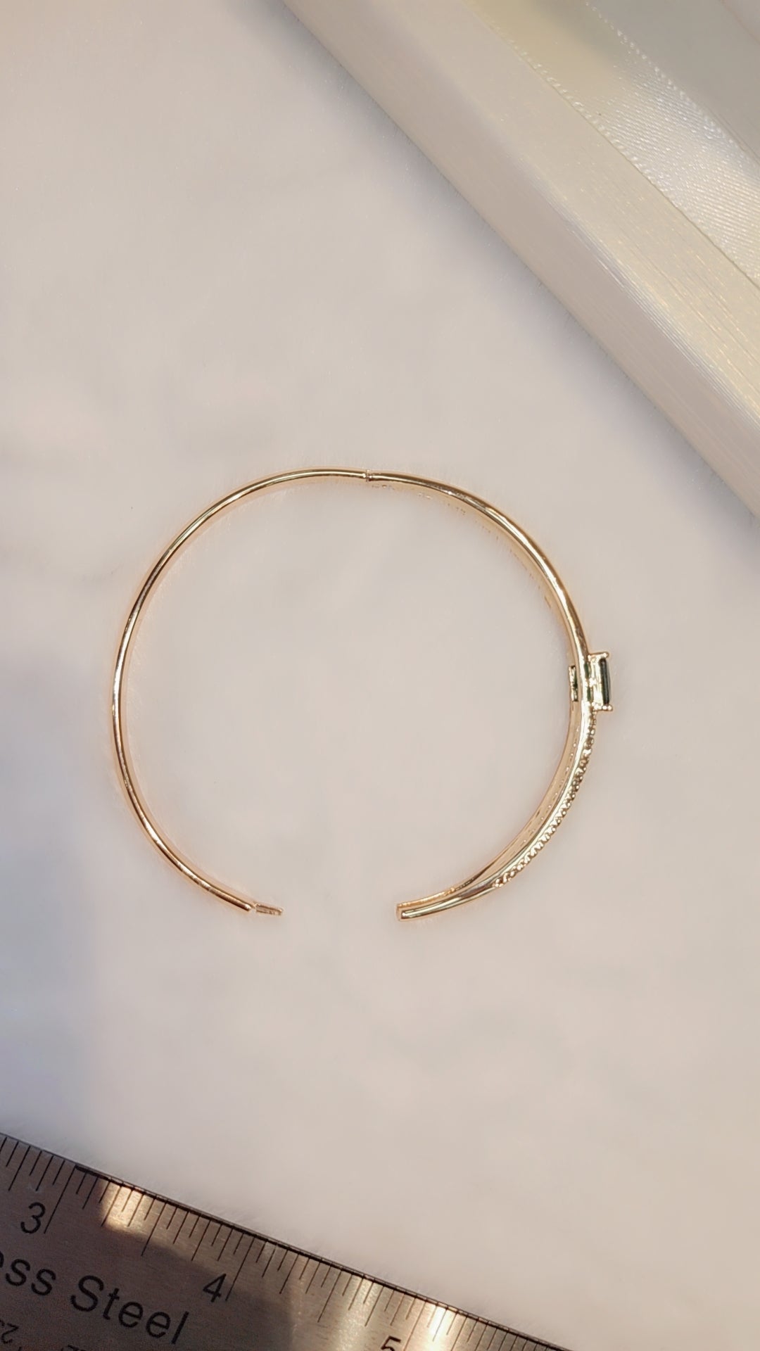 Gold plated bangle