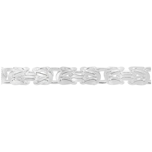 Sterling silver byzantine chain(4mm)