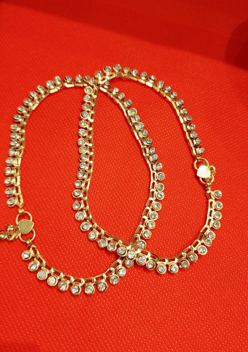 Bracelet de cheville plaqué or