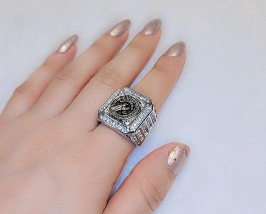 White Gold plated ring