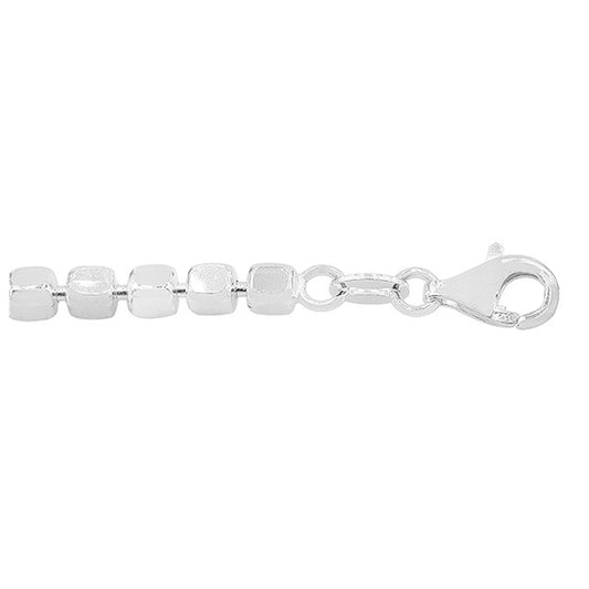 Sterling silver cube chain (2.9mm)