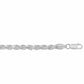 Chaîne en argent sterling taille diamant (2,8 mm)