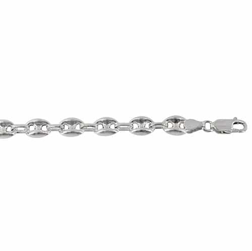 Chaîne à maillons gonflés Gucci en argent sterling (6 mm)