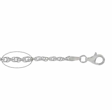 Sterling Silver wheat chain(1.5mm)