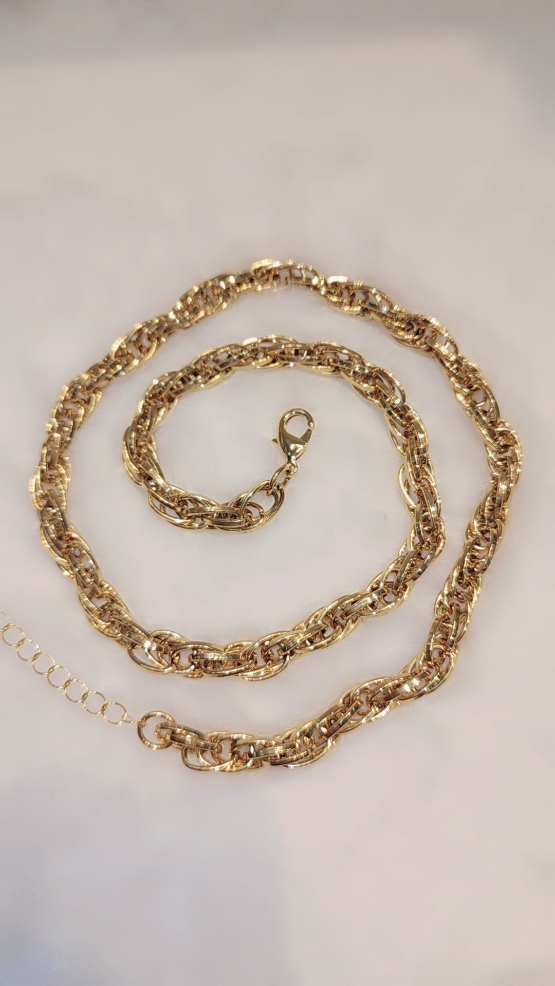 Gold plated chains