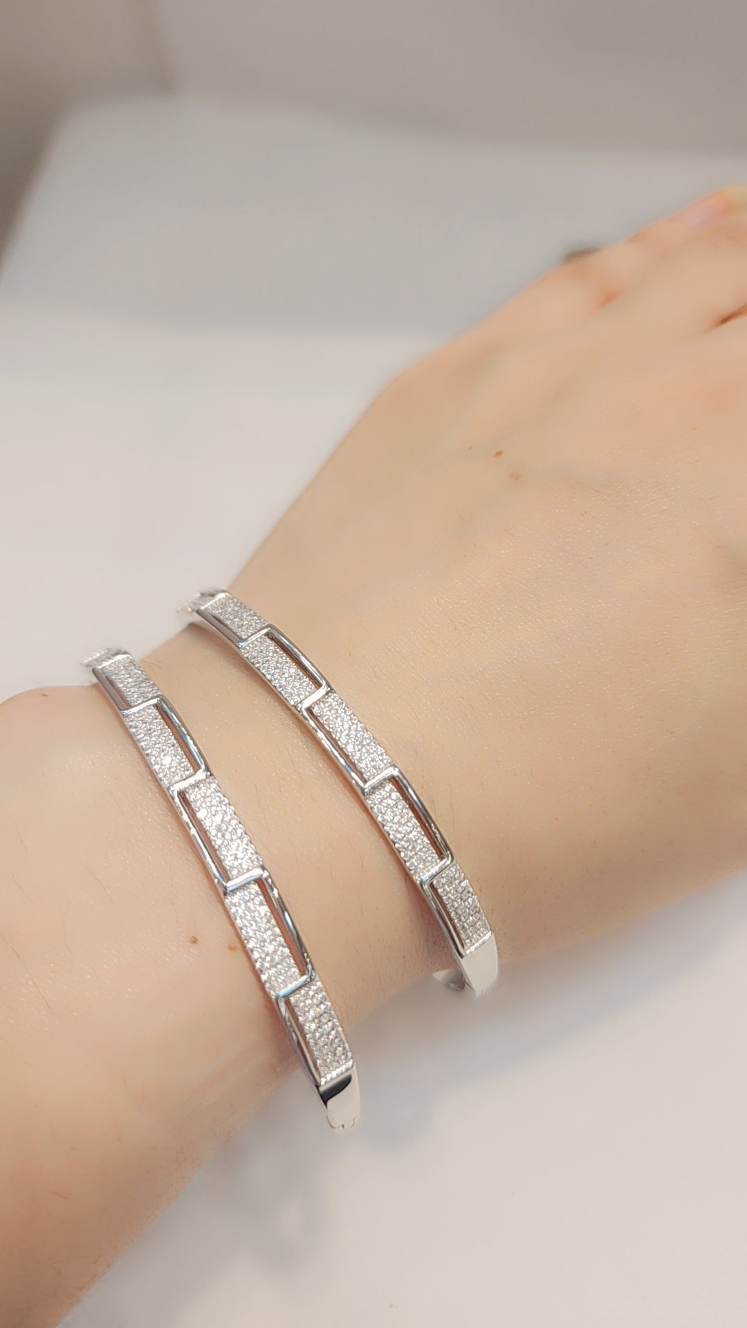 Real silver bangles