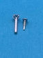 Real silver nose studs with screw back lock.