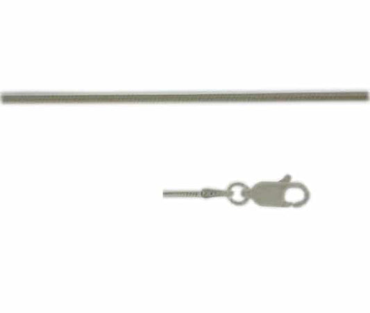 Sterling silver snake chain (1.2mm)