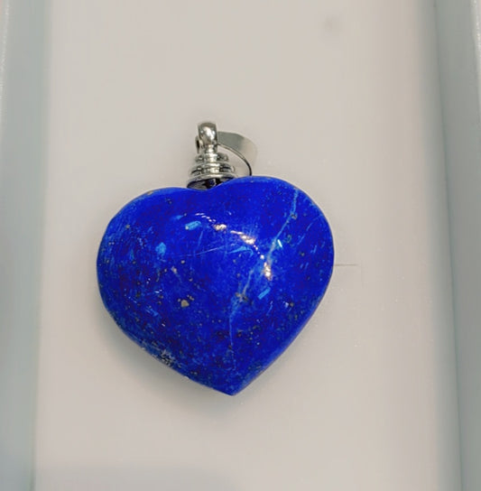 Sterling silver  real Lapis stone