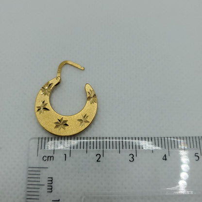 Boucles d'oreilles Nattiyan plaquées or 18 carats faciles à porter