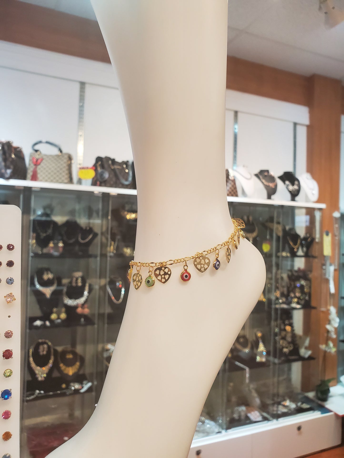 Stylish gold plated anklet - 7Jewelry