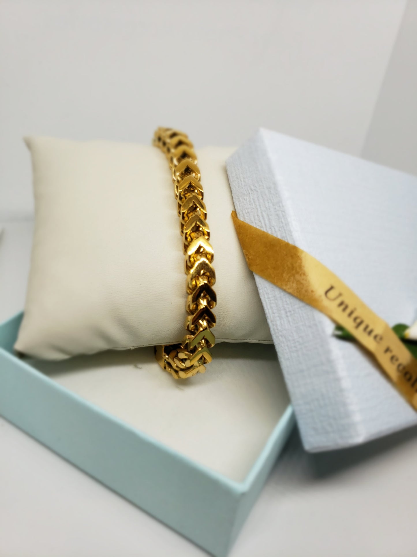 18k gold plated franco Bracelet - 7Jewelry