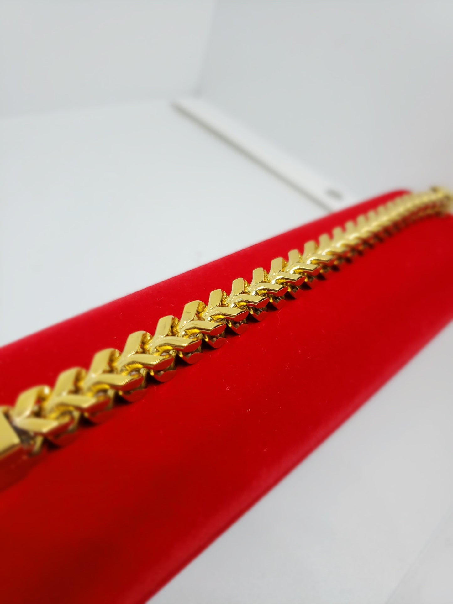 18k gold plated franco Bracelet - 7Jewelry