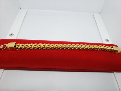 18k gold plated franco Bracelet - 7Jewelry