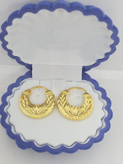 Boucles d'oreilles Nattiyan faciles à porter ; Argent et Or