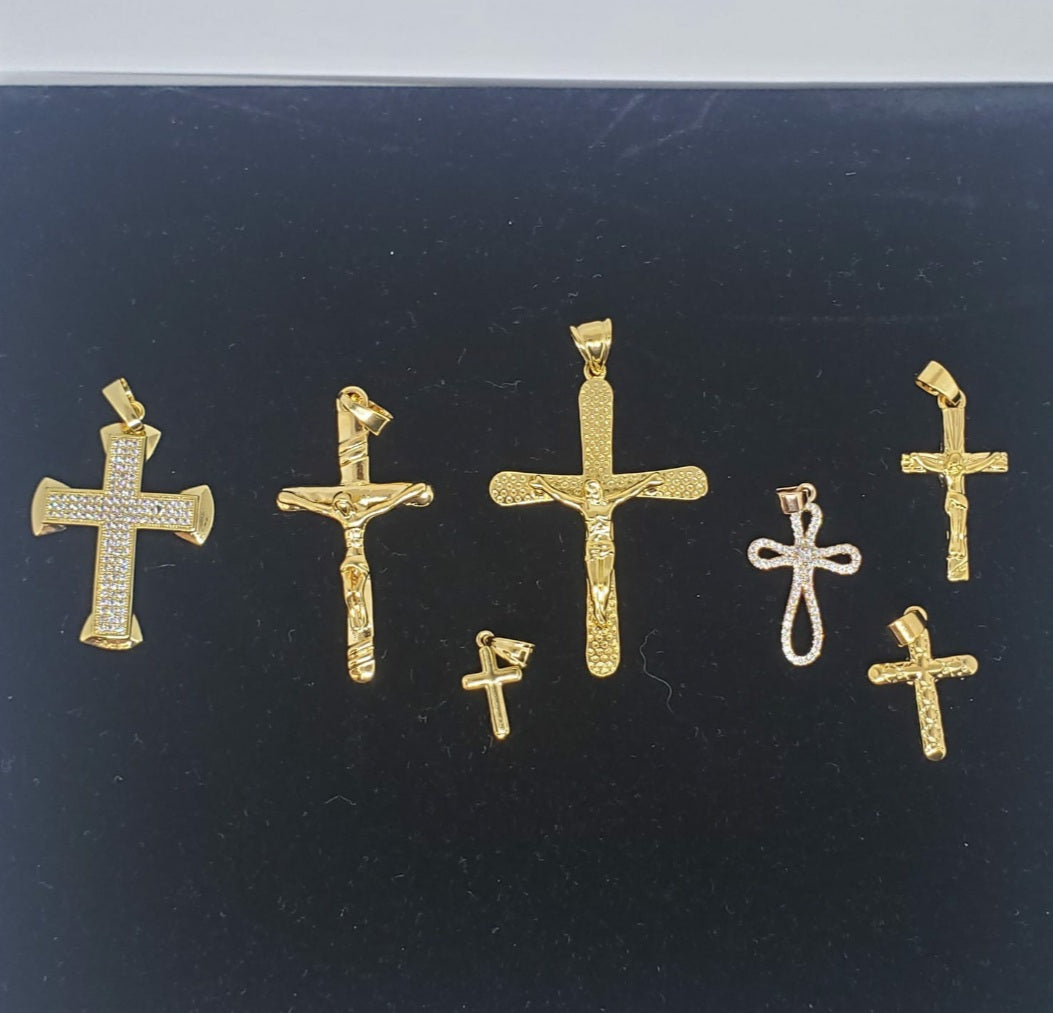 18-K GP Holy Cross & Crucifix