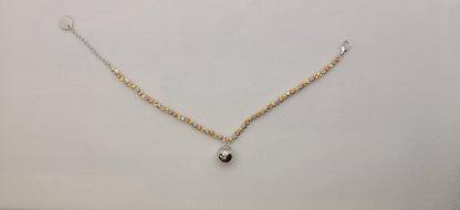 Sterling silver 3 tone bracelets