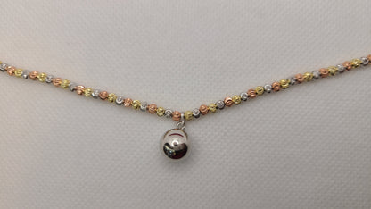 Sterling silver 3 tone bracelets