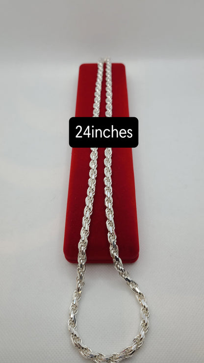 925 Sterling silver rope chains