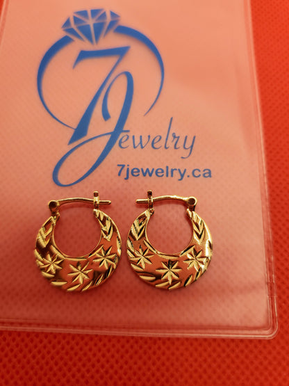 Classic and Modern PVD 18k Gold Filled Nattiyan Earrings