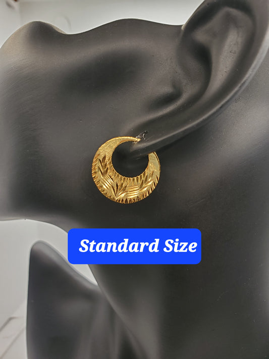 Real Silver 24k Gold Filled fashionable Nattiyan Earrings