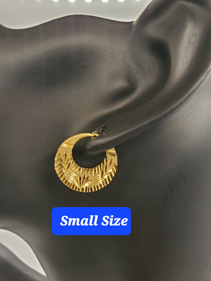 Real Silver 24k Gold Filled fashionable Nattiyan Earrings