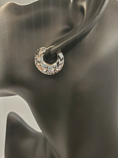 Boucles d'oreilles Nattiyan faciles à porter ; Argent et Or