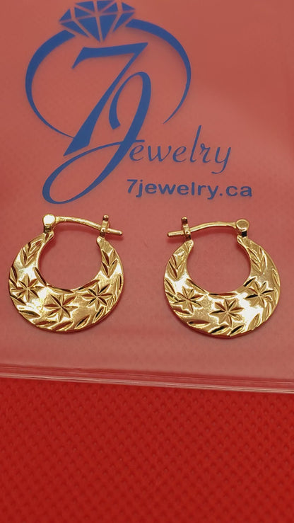 Classic and Modern PVD 18k Gold Filled Nattiyan Earrings