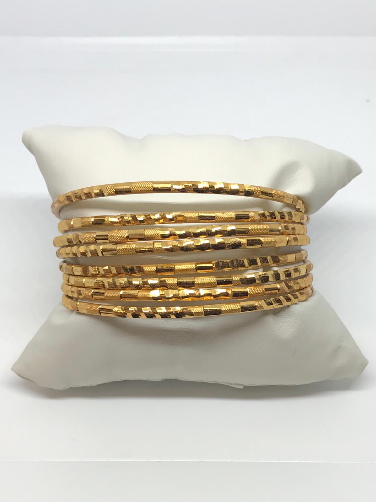 Gold Plated Bangle - 7Jewelry