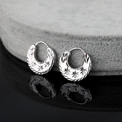 Boucles d'oreilles Nattiyan faciles à porter ; Argent et Or