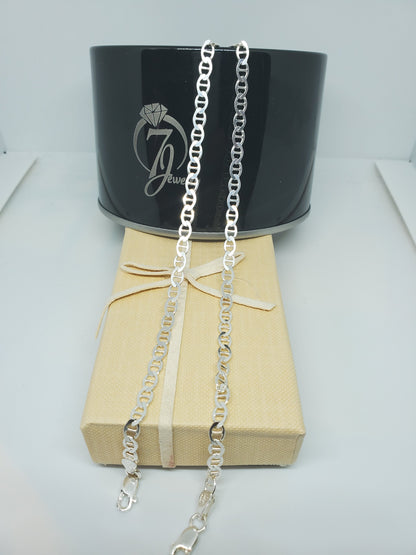 Real Silver Gucci link Anklets - 7Jewelry