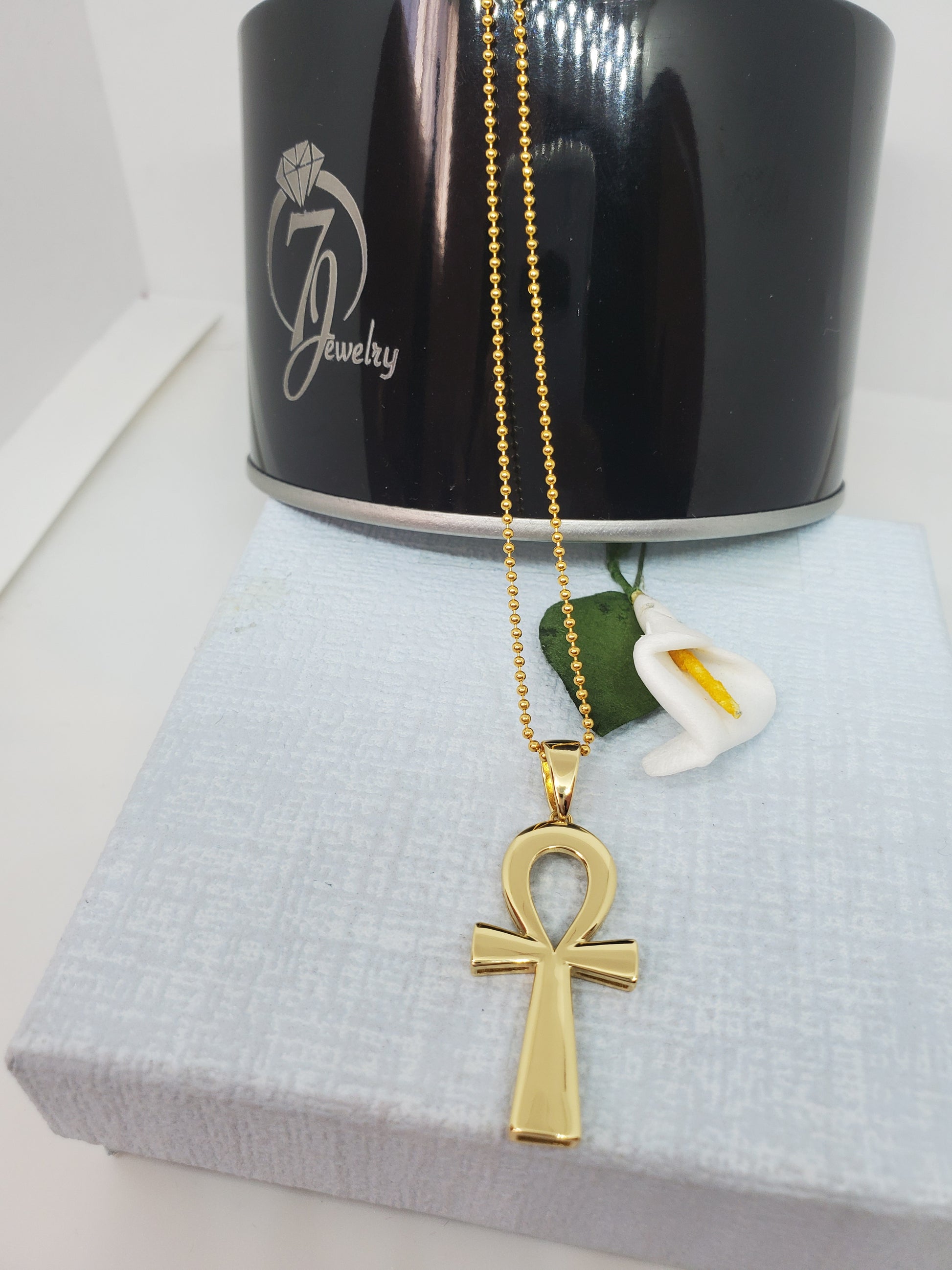 Necklace ankh on sale