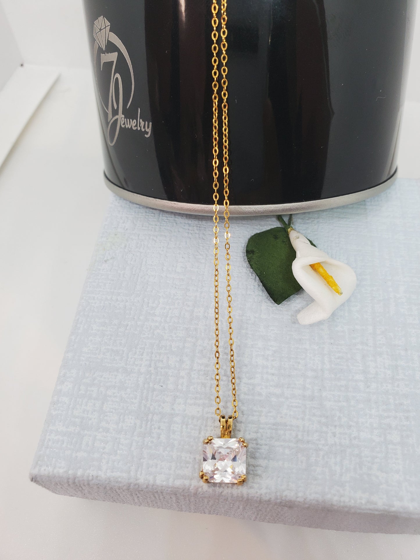 Collier tendance en or rempli