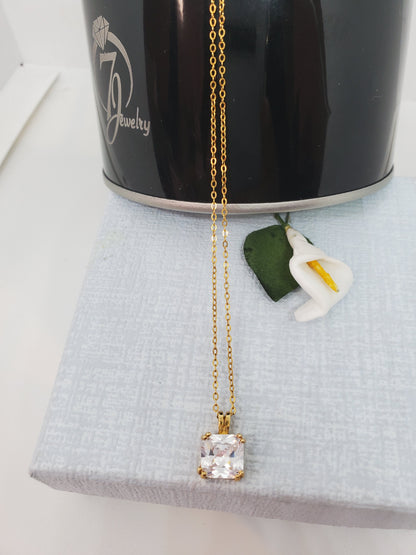 Collier tendance en or rempli
