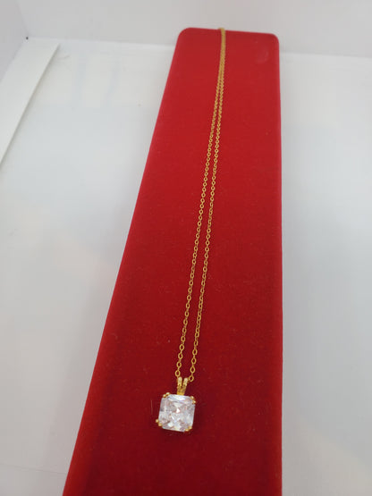 Collier tendance en or rempli