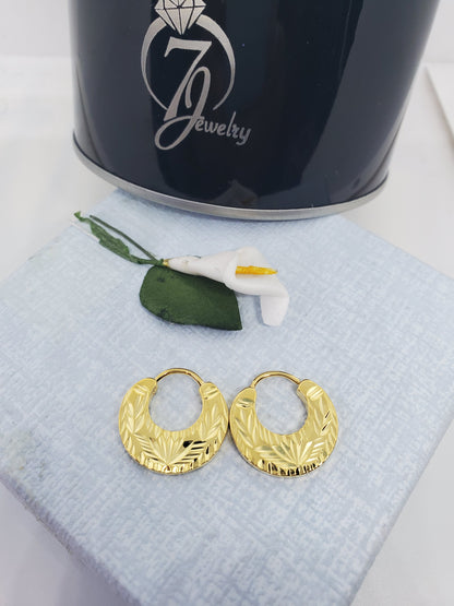 Boucles d'oreilles Nattiyan faciles à porter ; Argent et Or