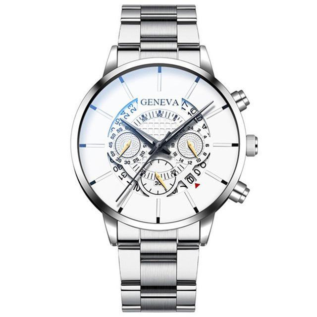 Geneva white face fashion watches