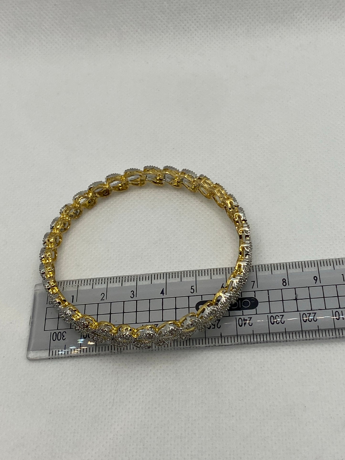 Gold plated bangle