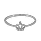 Sterling silver crown ring