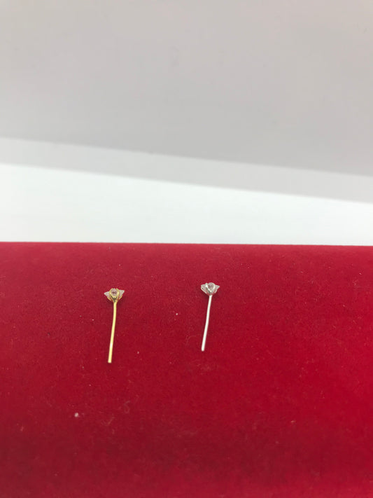 Sterling silver star nose stud