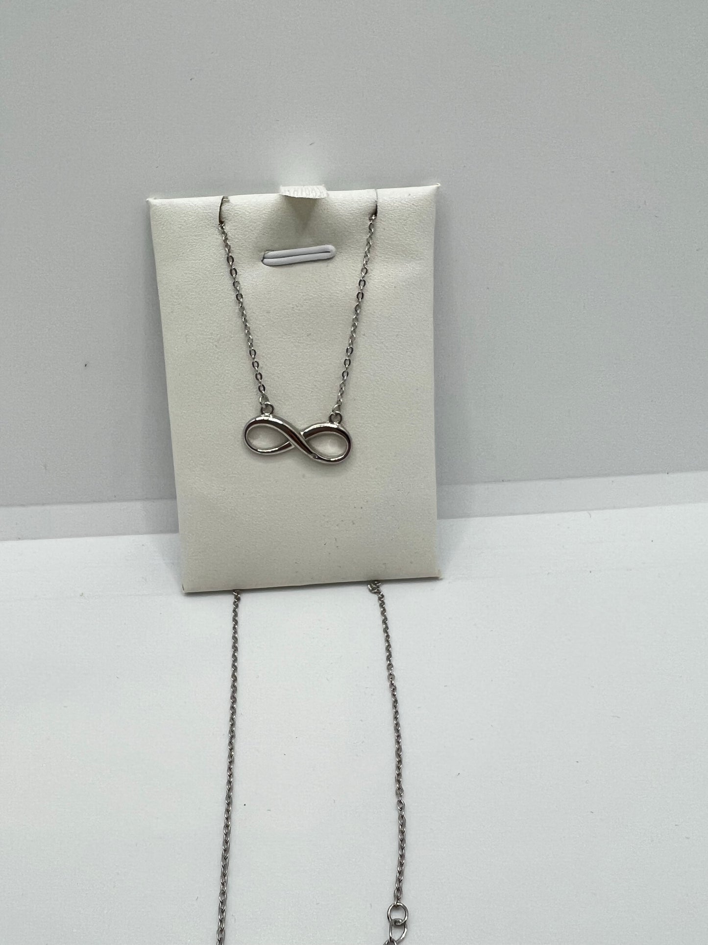 Real silver infinity necklace