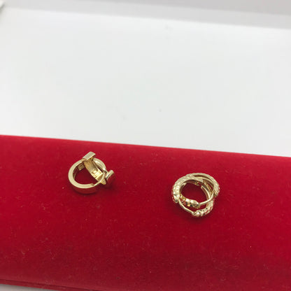 Boucles d'oreilles créoles en or 10 carats