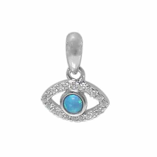 Real silver evil eye set