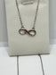 Real silver infinity necklace