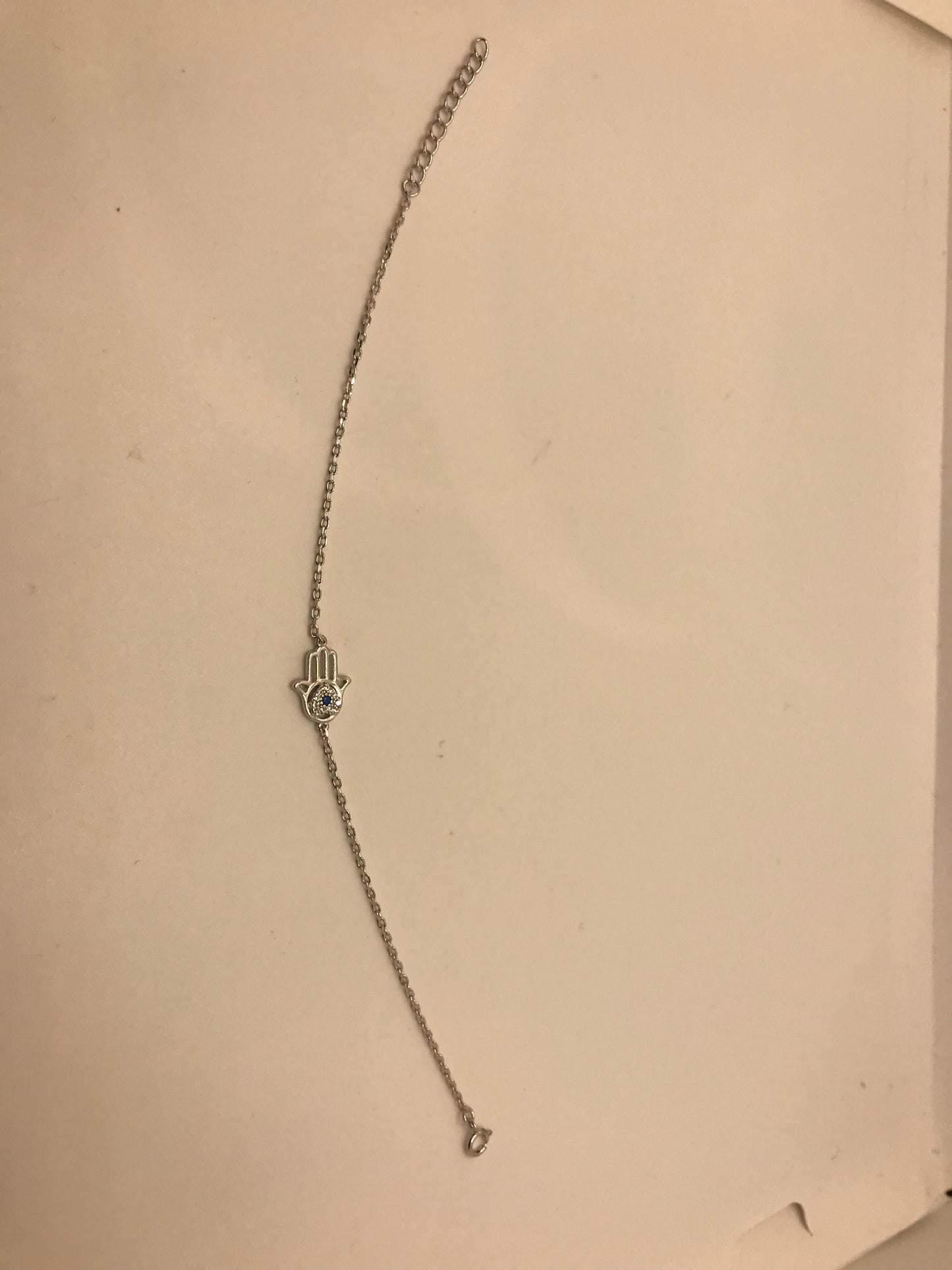 Bracelet Hamsa en argent sterling