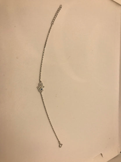 Bracelet Hamsa en argent sterling