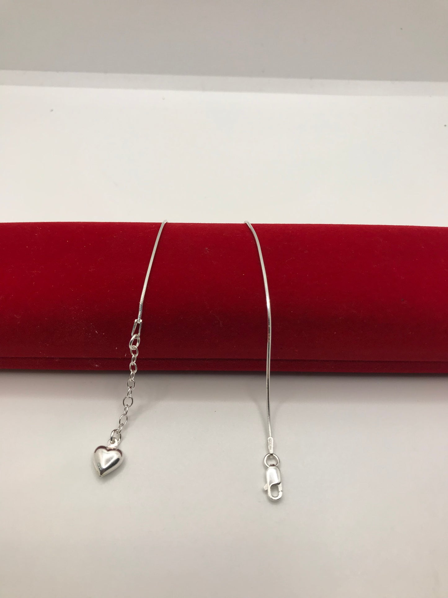 925 Sterling silver anklet(Heart)