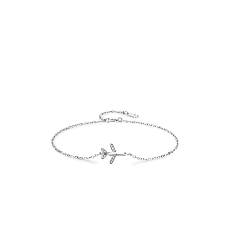 Sterling silver airplane ✈️ bracelet